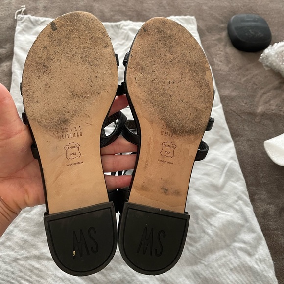 Stuart Weitzman black leather gladiators - Picture 7 of 7